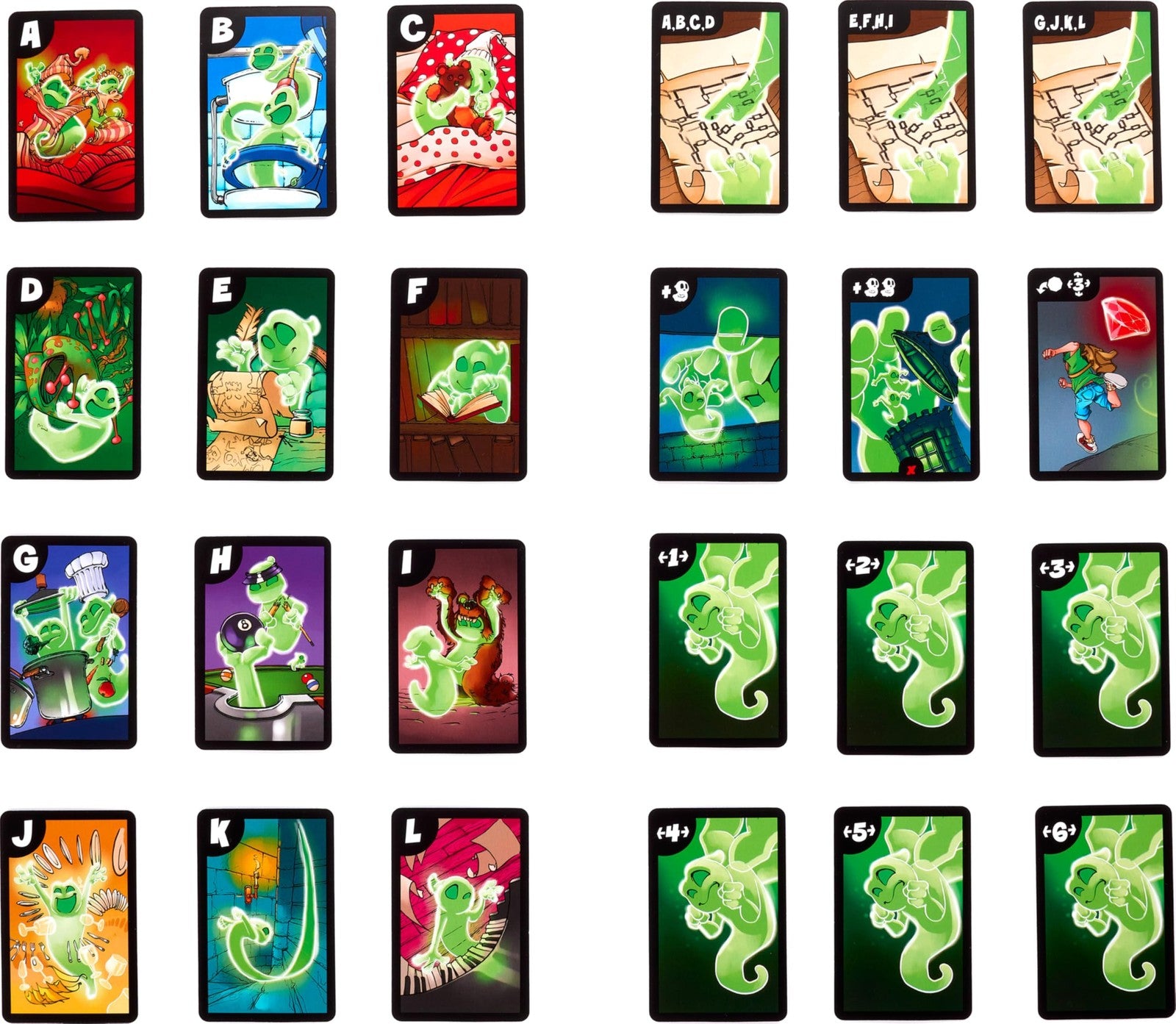Mattel Games Ghost Fightin’ Treasure Hunters Anniversary Edition board game with colorful ghost and treasure tokens on a game board