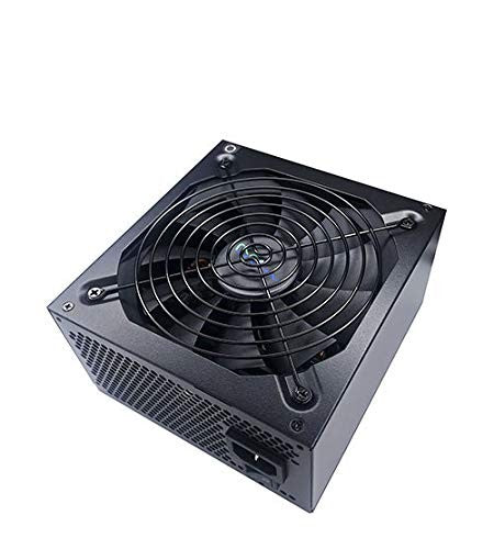 Apevia Jupiter Series 600W 80+ Bronze ATX gaming PC power supply with cooling fan and modular cables, black metal case