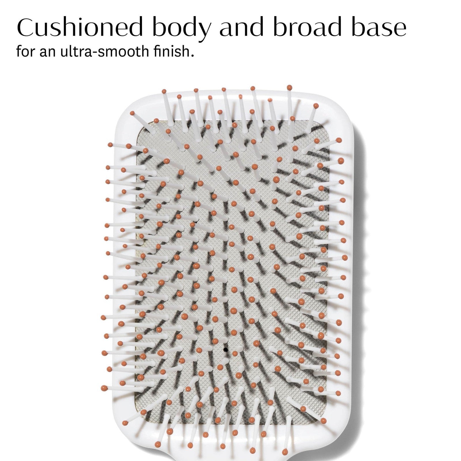T3 Smooth Paddle Brush with cushioned body and wide flat base for gentle styling on hair.