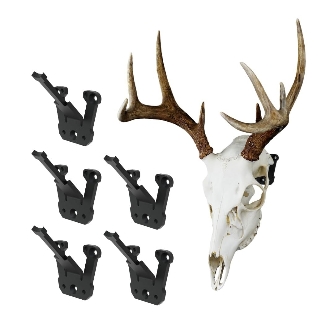 Prized Possessions sturdy European mount skull hanger with low-profile design, suitable for displaying mounted animal skulls.