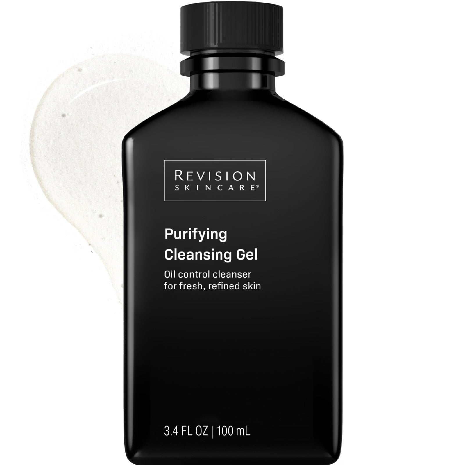 Revision Skincare Purifying Cleansing Gel with Salicylic Acid, a gentle facial cleanser with exfoliating properties, visible in the image.