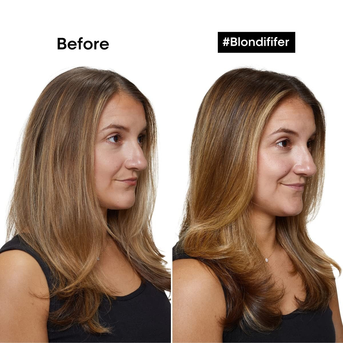 L'Oréal Professionnel Paris Blondifier Clarifying Shampoo bottle with label, designed for restoring color and clarifying blonde hair.