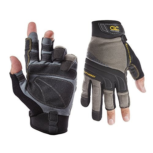 Custom Leathercraft 140XL Pro Framer Glove in X-Large, showing durable leather palm and reinforced finger areas for work safety.