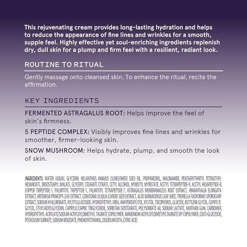 Keys Soulcare Firm Belief Smoothing Peptide Cream jar with white lid and label, designed to reduce fine lines and improve skin firmness.