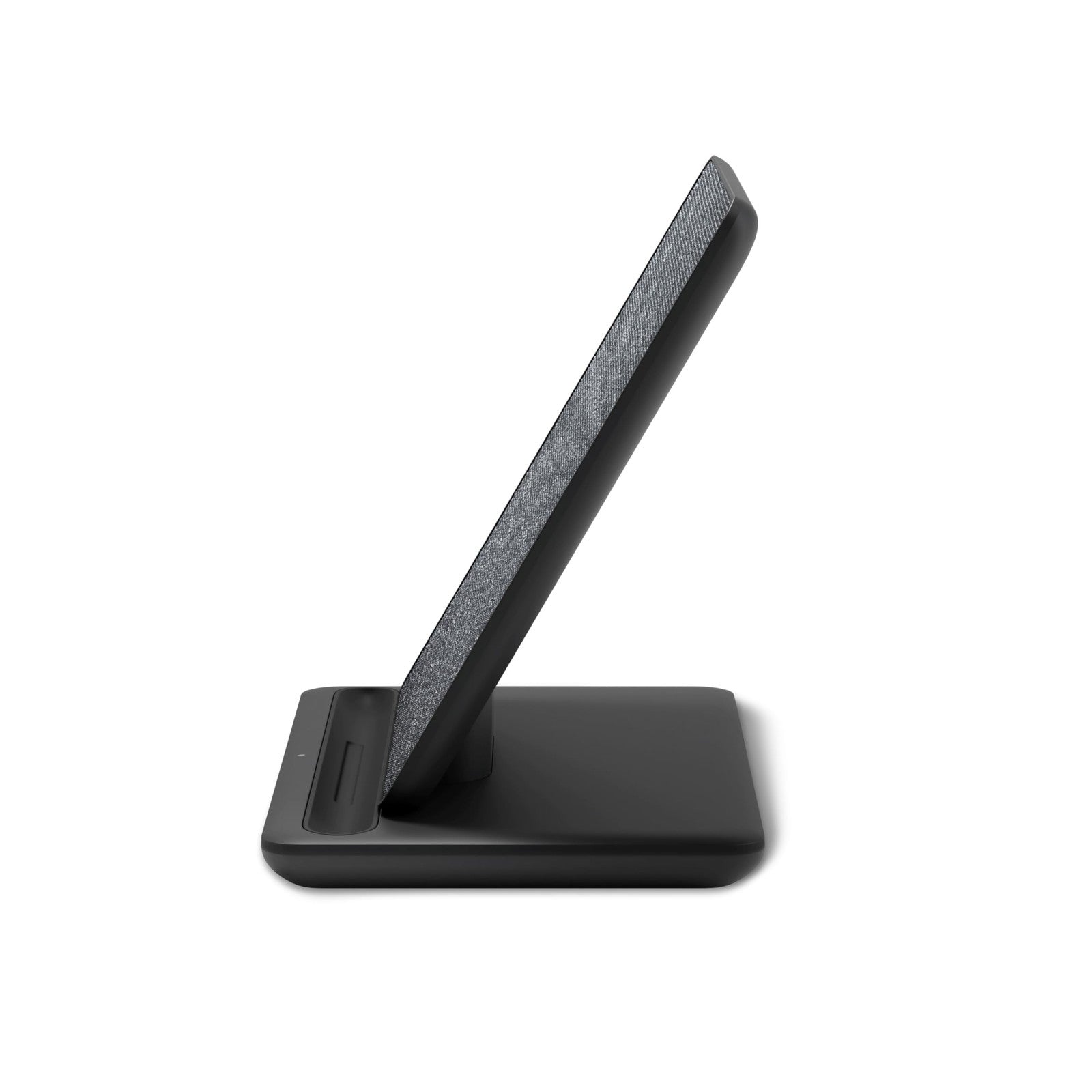 Anker wireless charging dock for Kindle Paperwhite and Colorsoft Signature Edition, showing the dock with a Kindle on it.