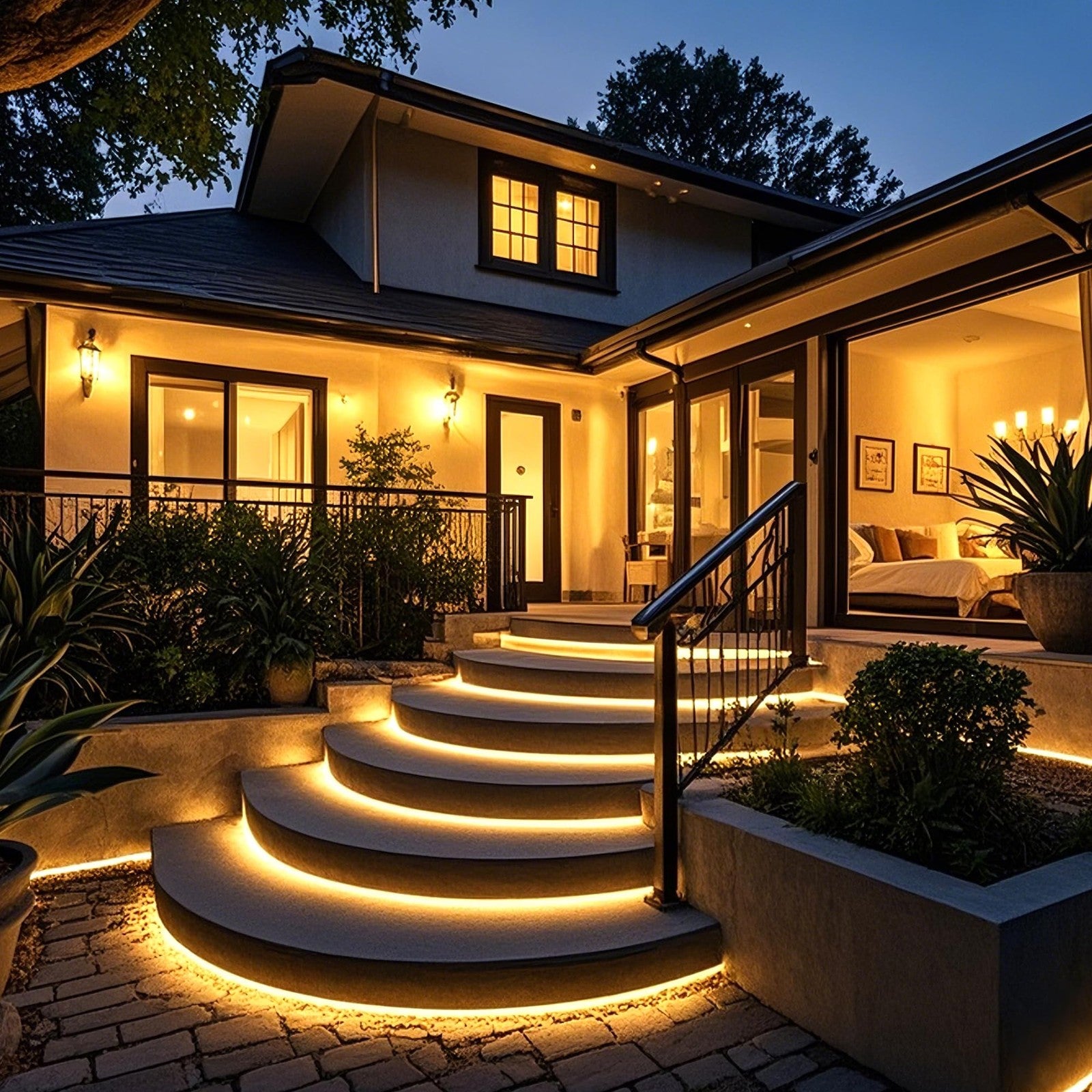 Pandery 32.8ft outdoor LED strip lights with warm white 2700K color, waterproof 24V, high CRI90+ for ambient lighting