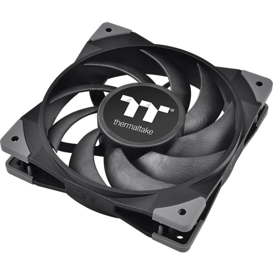 Thermaltake TOUGHAIR 110 CPU cooler with top flow design, 140W TDP, compatible with Intel and AMD sockets, black heatsink and fan