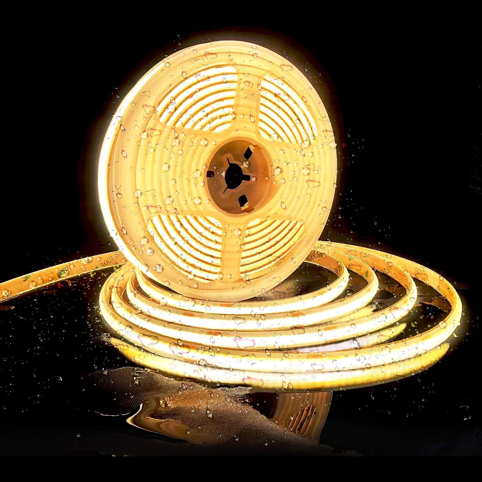 Pandery outdoor LED strip lights, 32.8ft waterproof warm white 2700K with high CRI90+ for outdoor lighting.