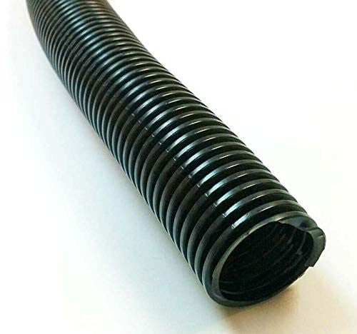 Electriduct 2.5-inch split wire loom tubing made of flexible polyethylene corrugated conduit for cable management.