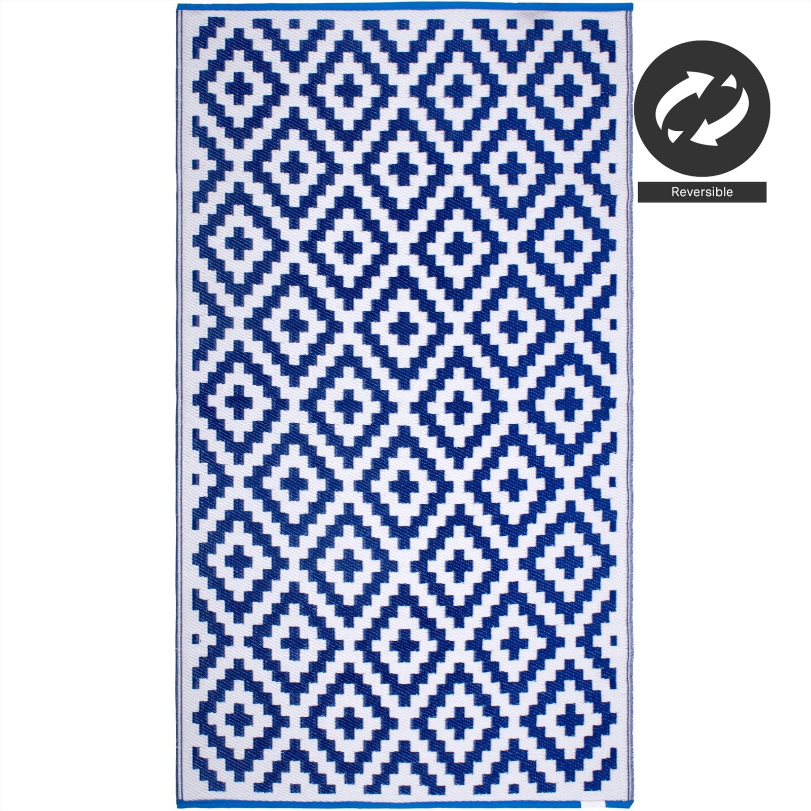 Outdoor camping rug by Fh Home, waterproof and fade-resistant reversible rug with a textured fabric surface.