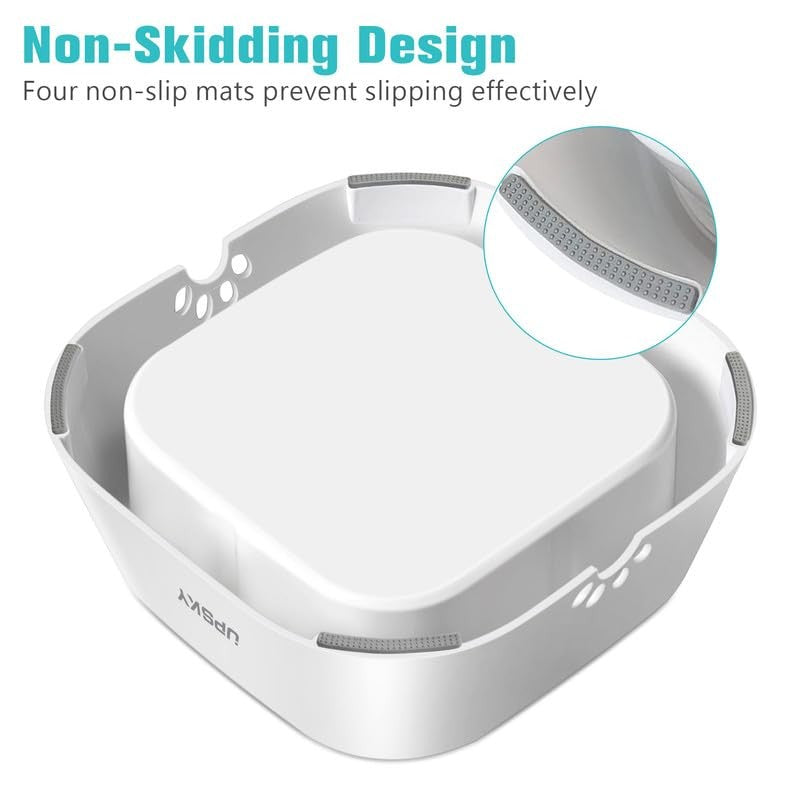 UPSKY No-Spill Pet Water Bowl Slow Feeder with no-slip base, 35oz capacity, designed to prevent spills and control pet drinking pace.