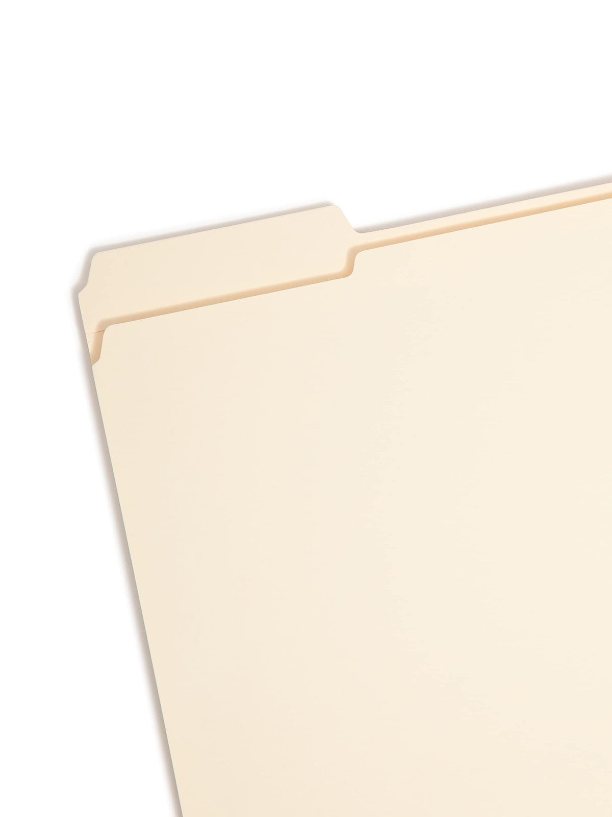 Smead fastener file folder with reinforced 1/3-cut tab and 1-1/2 inch expansion, featuring two fasteners for organizing documents