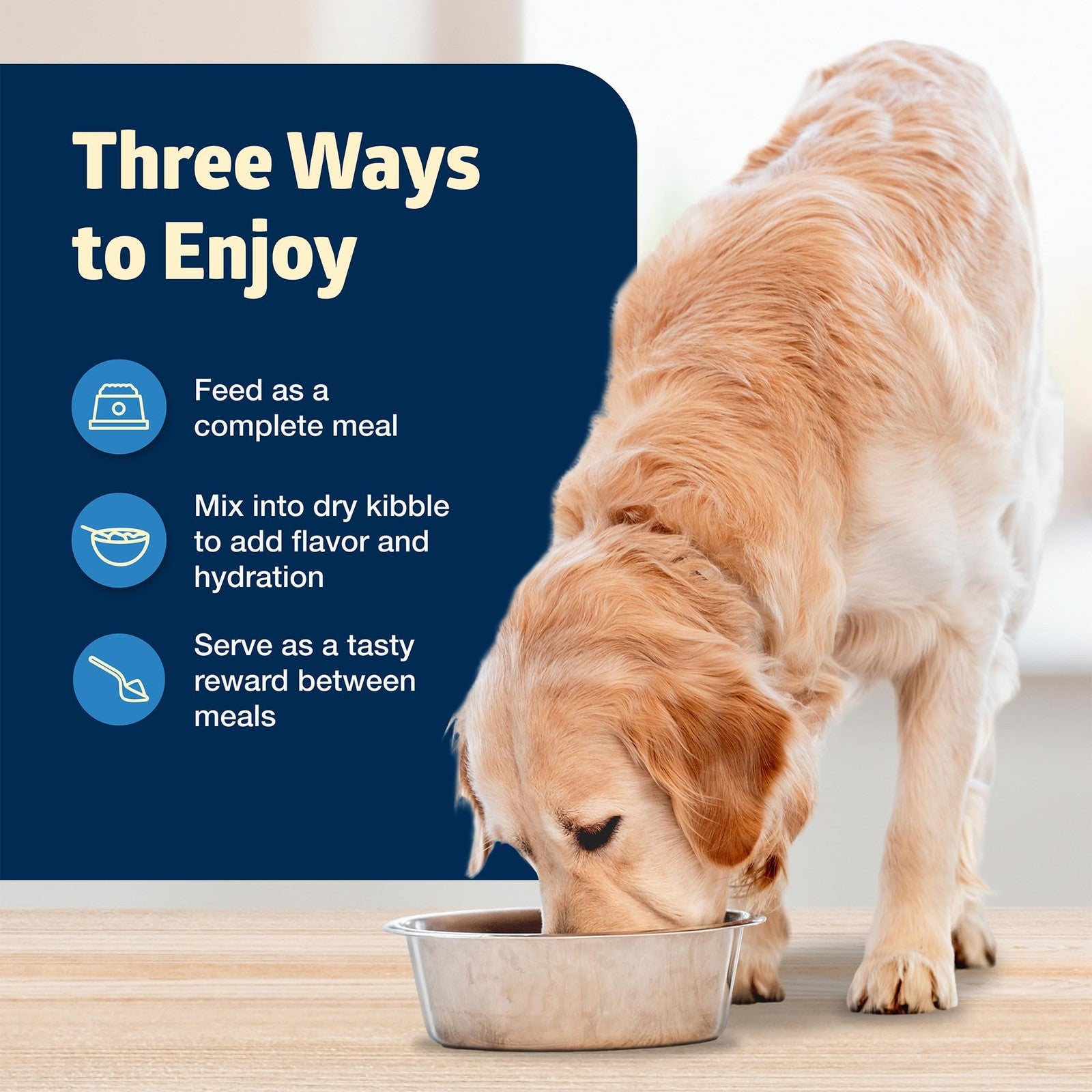 Blue Buffalo Freedom grain-free senior wet dog food in a can, featuring tender chunks in savory gravy, suitable for older dogs.
