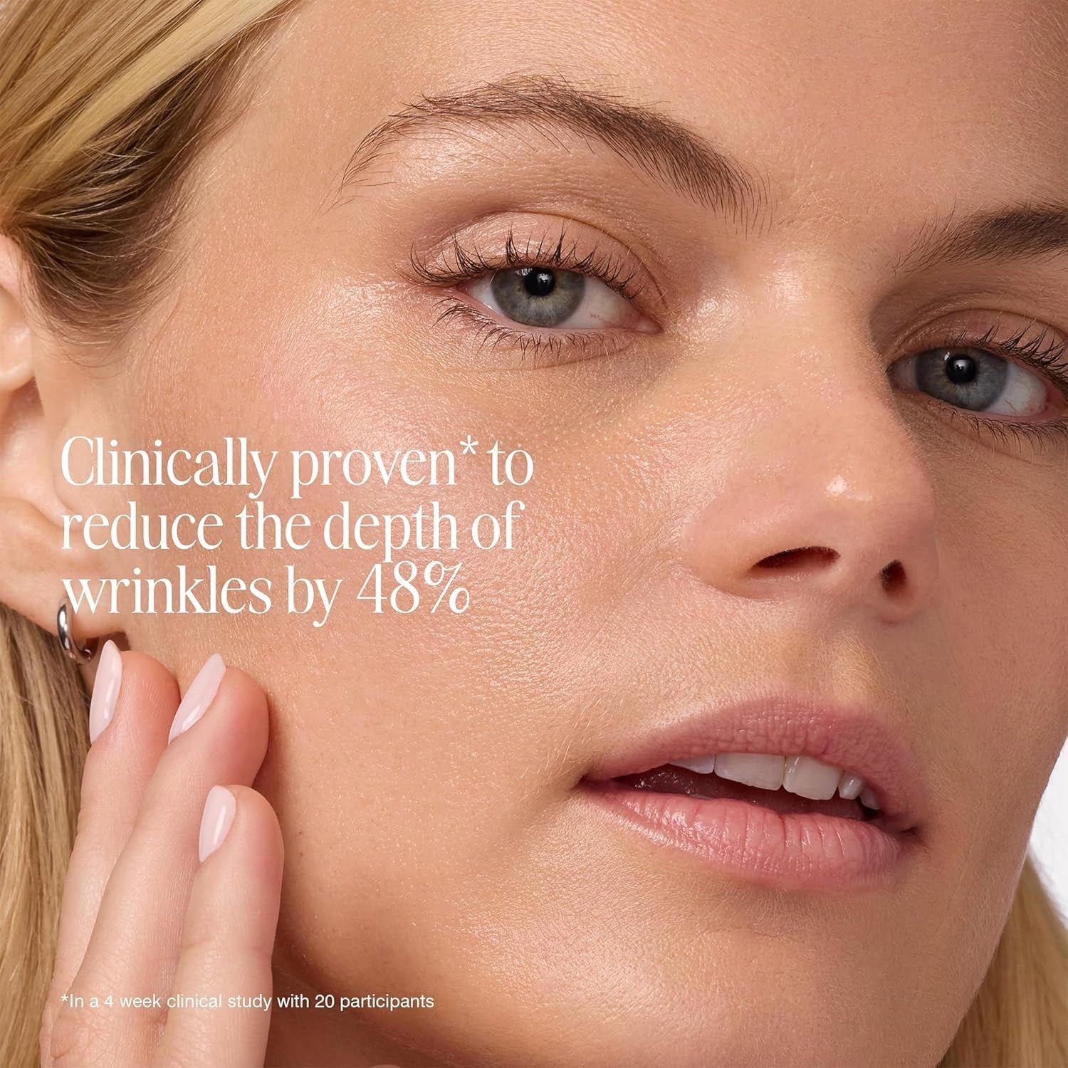 COOLA Refreshing Water Plumping Gel with SPF 30 applied to face, dermatologist-tested skincare product for hydration and sun protection