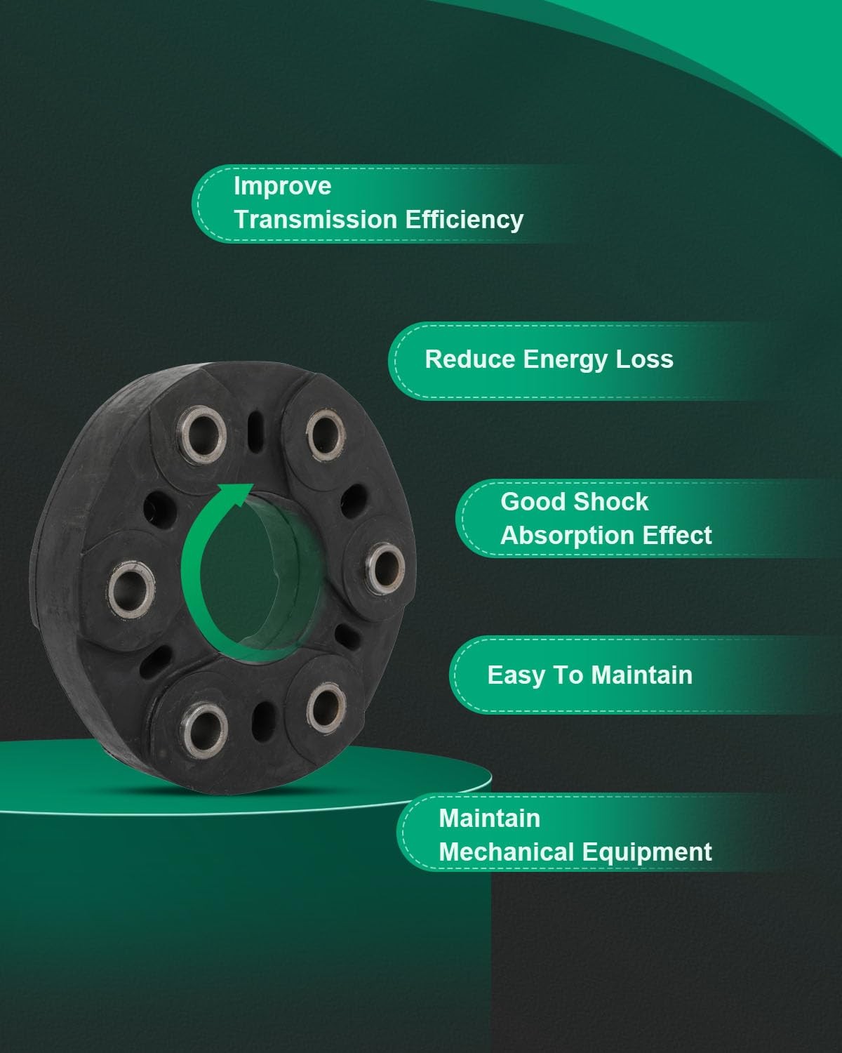 SCITOO drive shaft coupler flex joint shaft coupling for automotive driveshaft system, showing metal connection components.