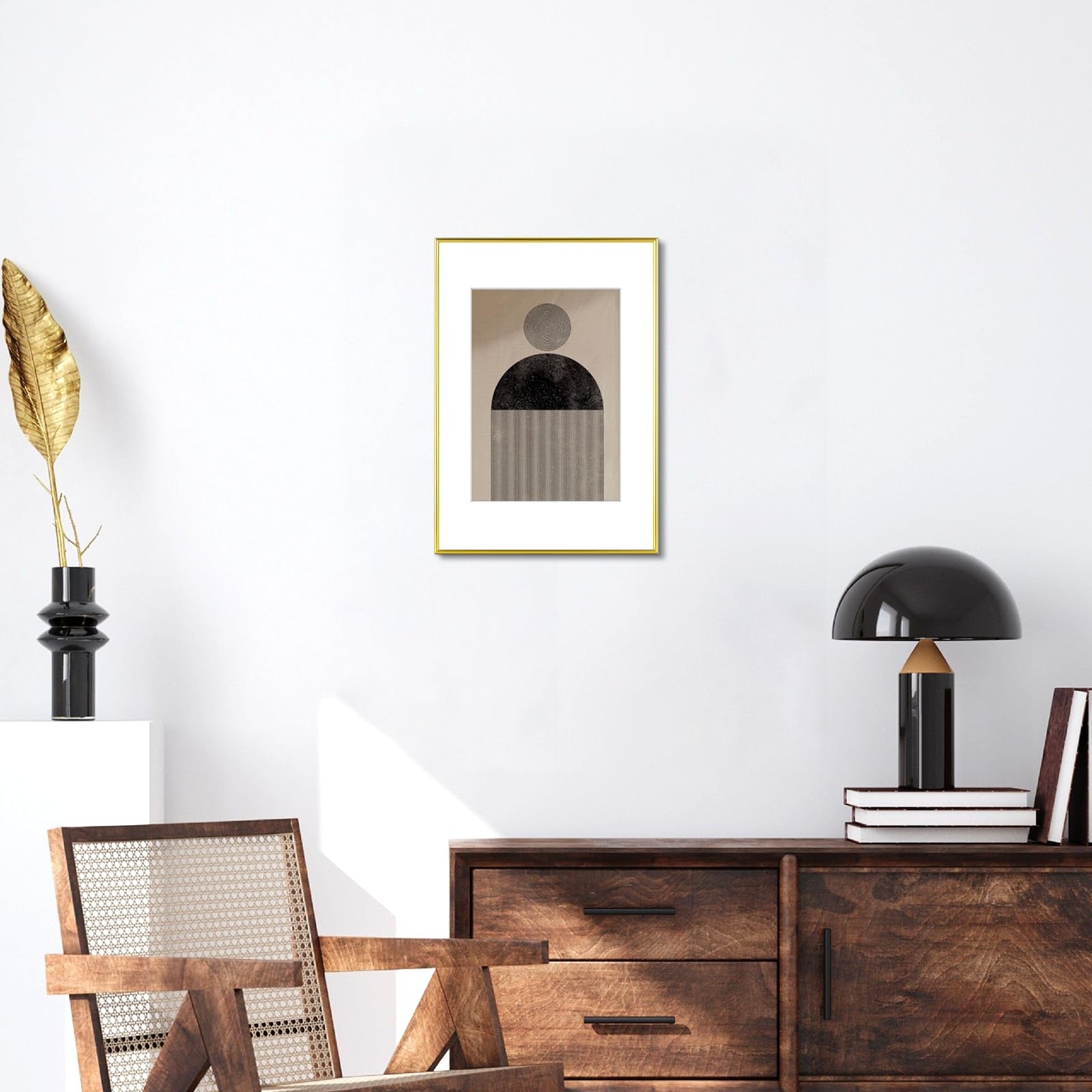 Homso gold metal A3 picture frame with acrylic plex, set of 2, slim design for displaying artwork or photos.