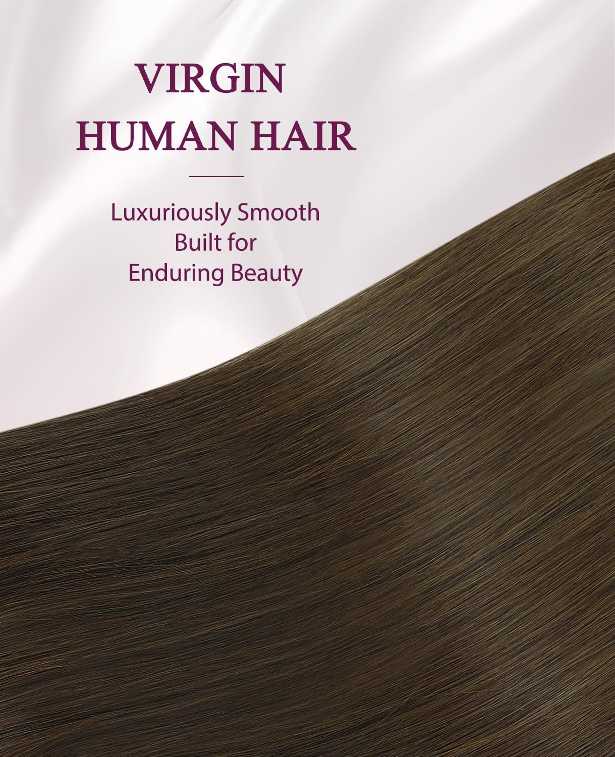 Pinkpearl invisible tape-in human hair extensions, 20-piece set in 18-inch length, featuring natural pink pearl color and lightweight design.