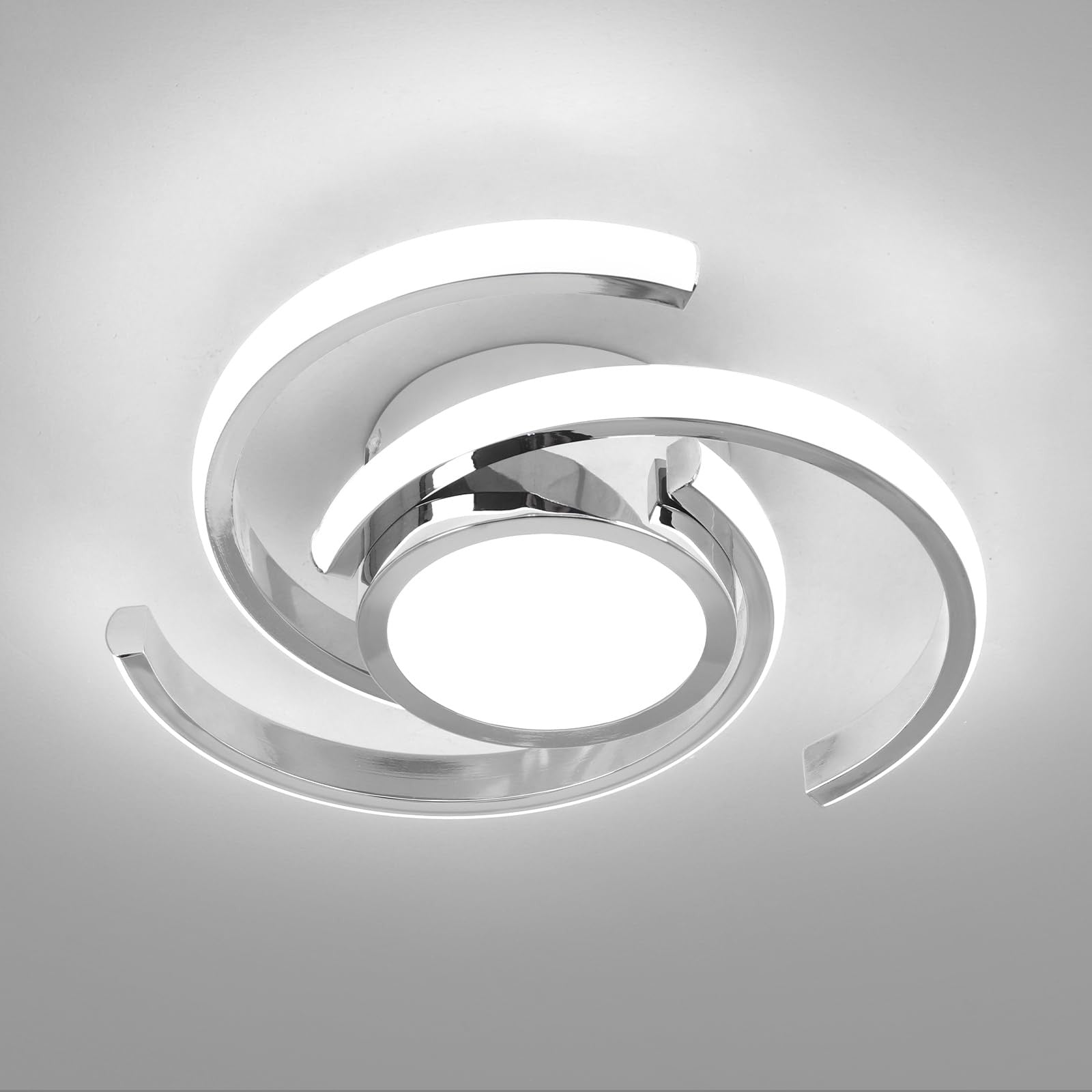 ADISUN LED modern ceiling light fixture with semi-flush mount design and 6000K bright white illumination.