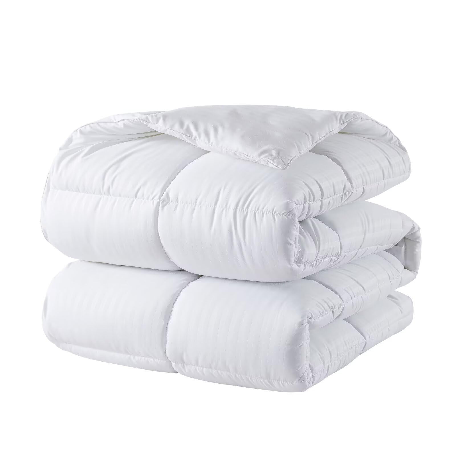 Downcool Comforters full size duvet insert, lightweight all-season white down comforter with soft, breathable fabric.