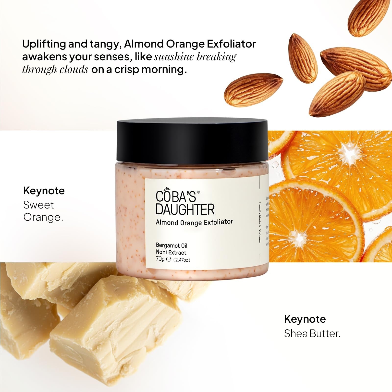 COBA'S DAUGHTER luxury spa gift set for women featuring three mini body care products in elegant packaging.