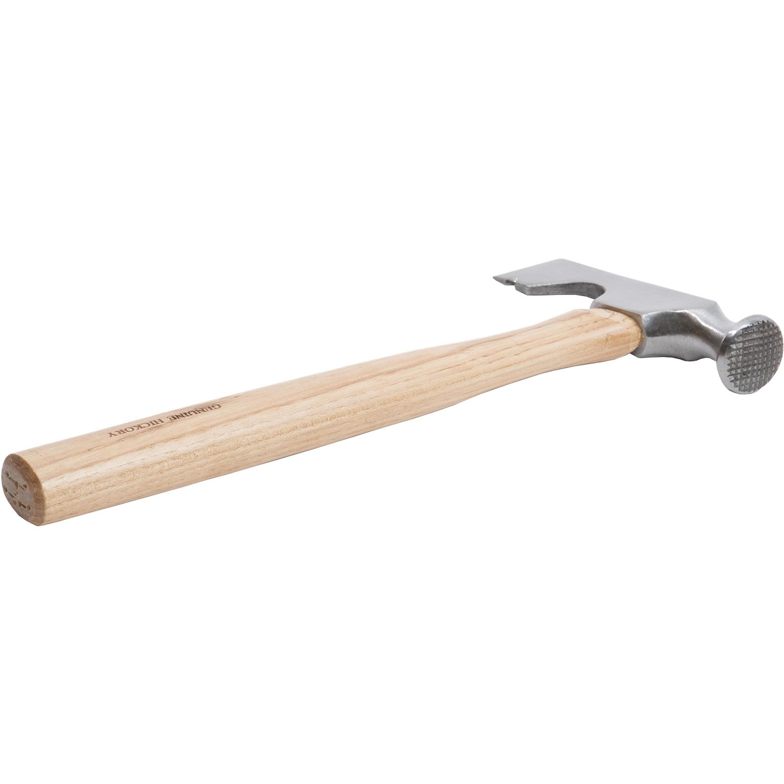 Marshalltown drywall hammer with a 13.25-inch hickory handle, featuring a durable steel head for drywall installation.