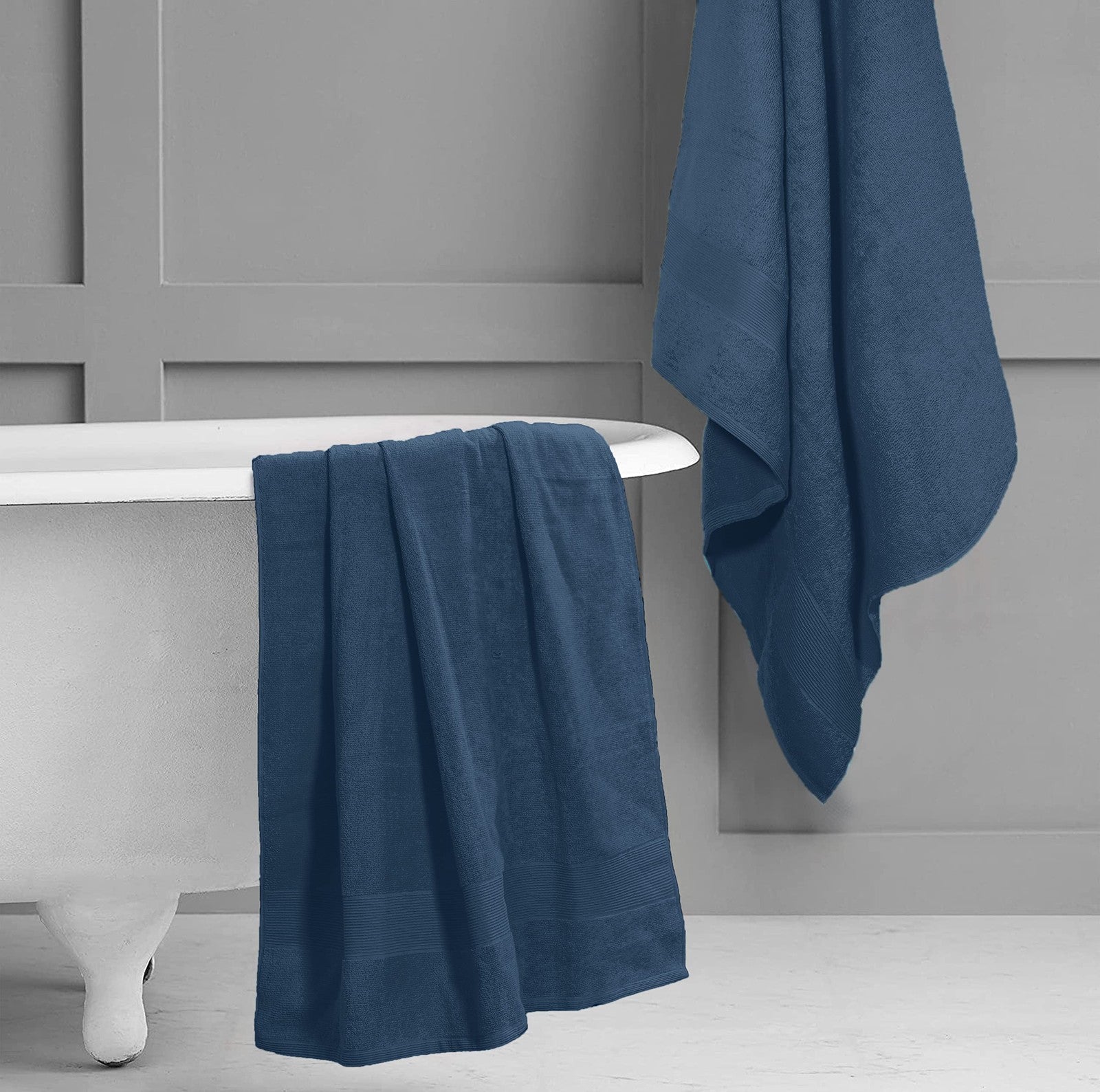 Belizzi Home premium cotton oversized bath sheets, 35x70 inches, in a 2-pack, soft and absorbent pure cotton towels.