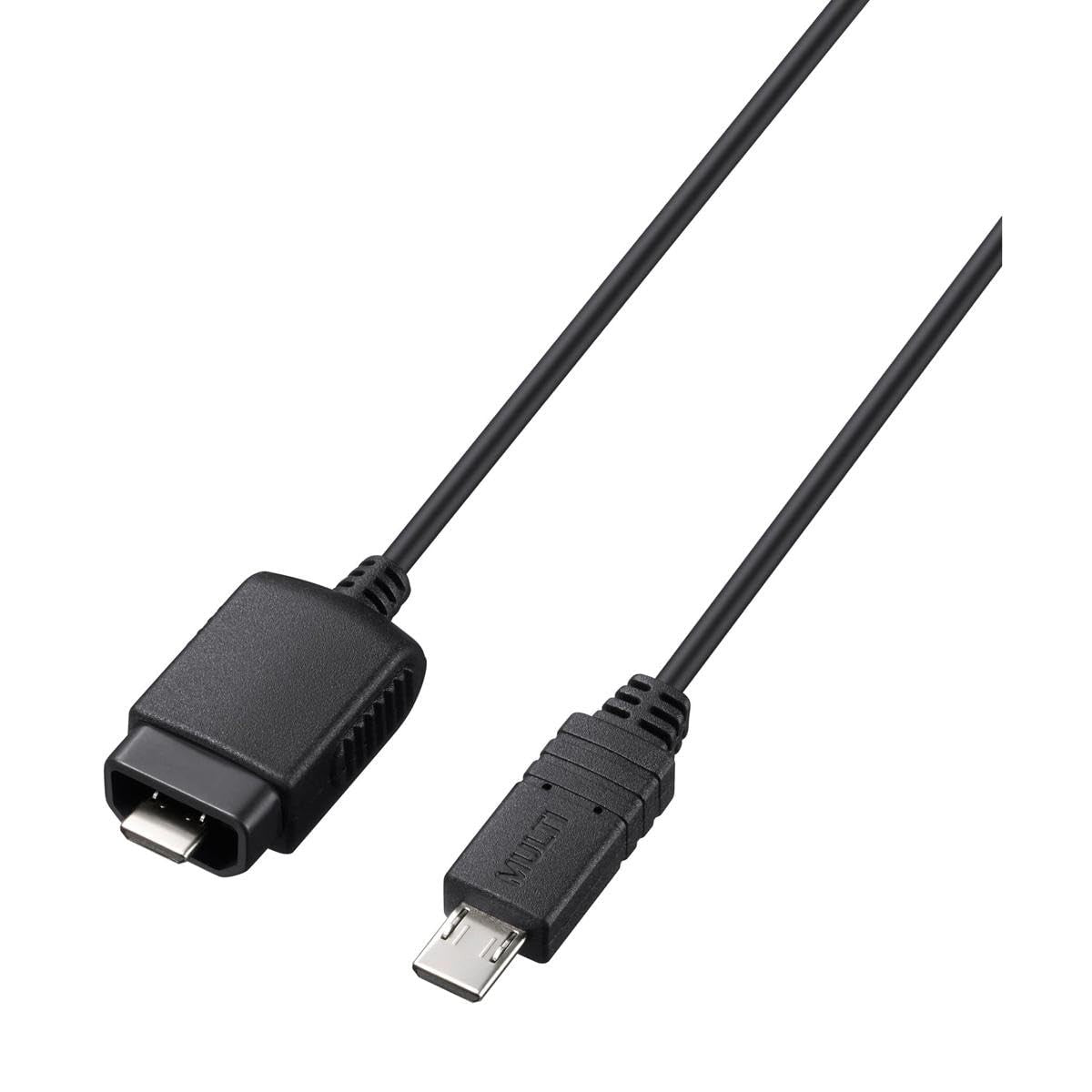 Sony multi terminal connection cable in black with multiple connectors for versatile electronic device linking.