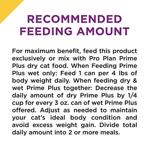 Cans of Purina Pro Plan Grain Free Senior Wet Cat Food Pate with Prime Plus Cod and Shrimp, suitable for senior cats
