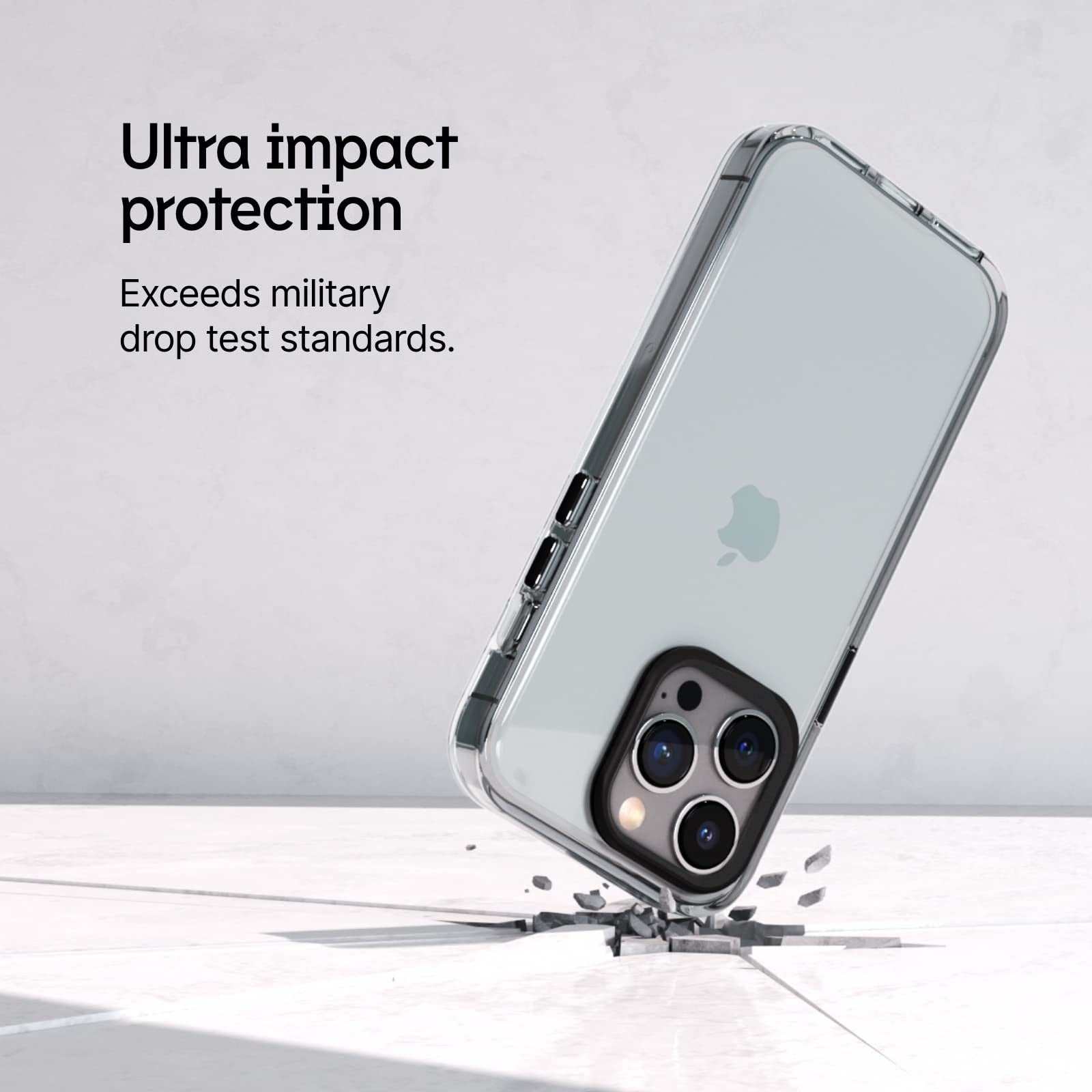 RHINOSHIELD Clear Case for iPhone 15 Pro Max with MagSafe and 10ft drop protection