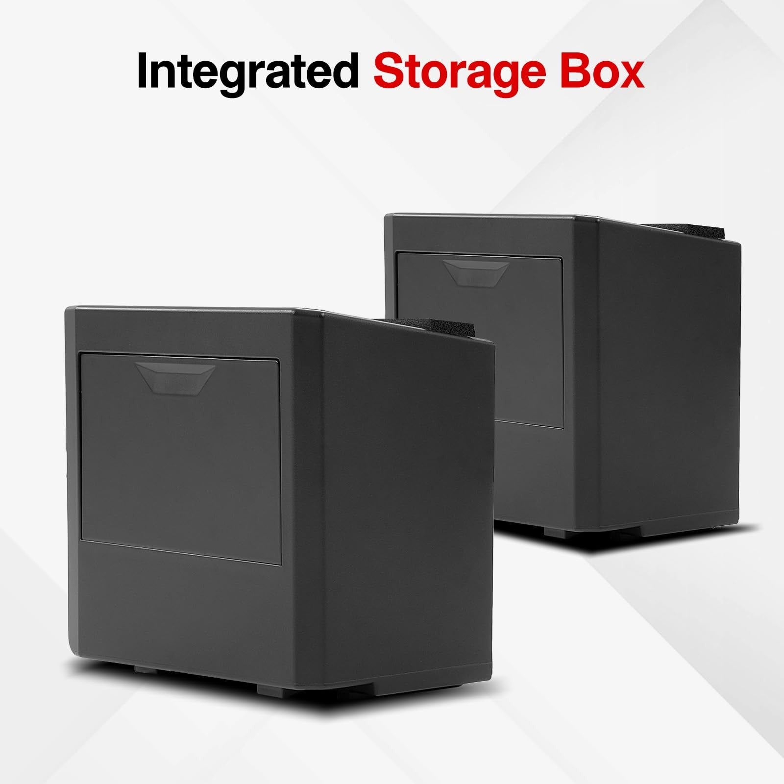 Foronetry hidden storage box installed inside Tesla Cybertruck door, built-in compartment for secure vehicle storage.