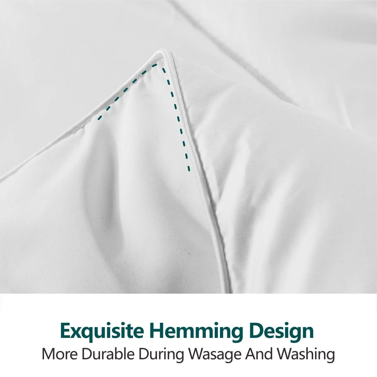 Cozynight oversized king size lightweight down comforter duvet insert with soft, plush fabric and down filling for cozy sleep.