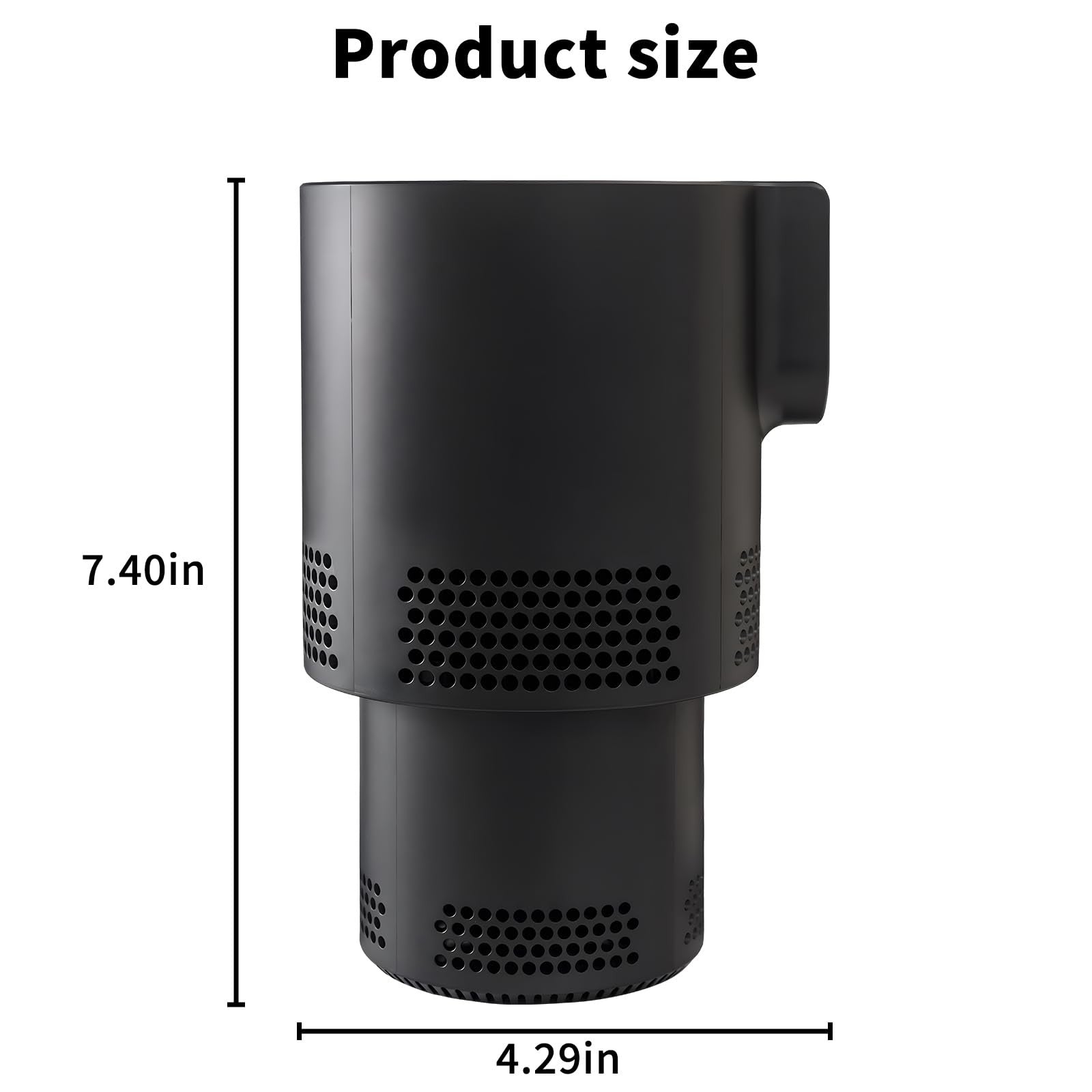 Yesinaly 2-in-1 smart car cup cooler and heater with temperature control, shown in a vehicle cup holder.
