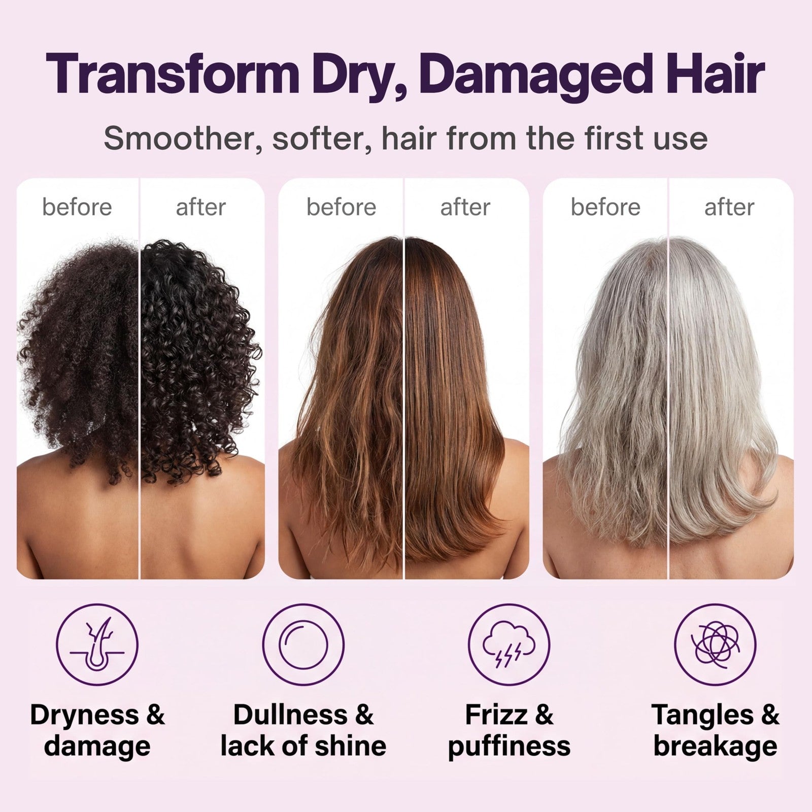 Sohl-I.D. Hair Mask for dry, damaged hair with creamy, smooth texture in a jar, designed for deep conditioning and repair.