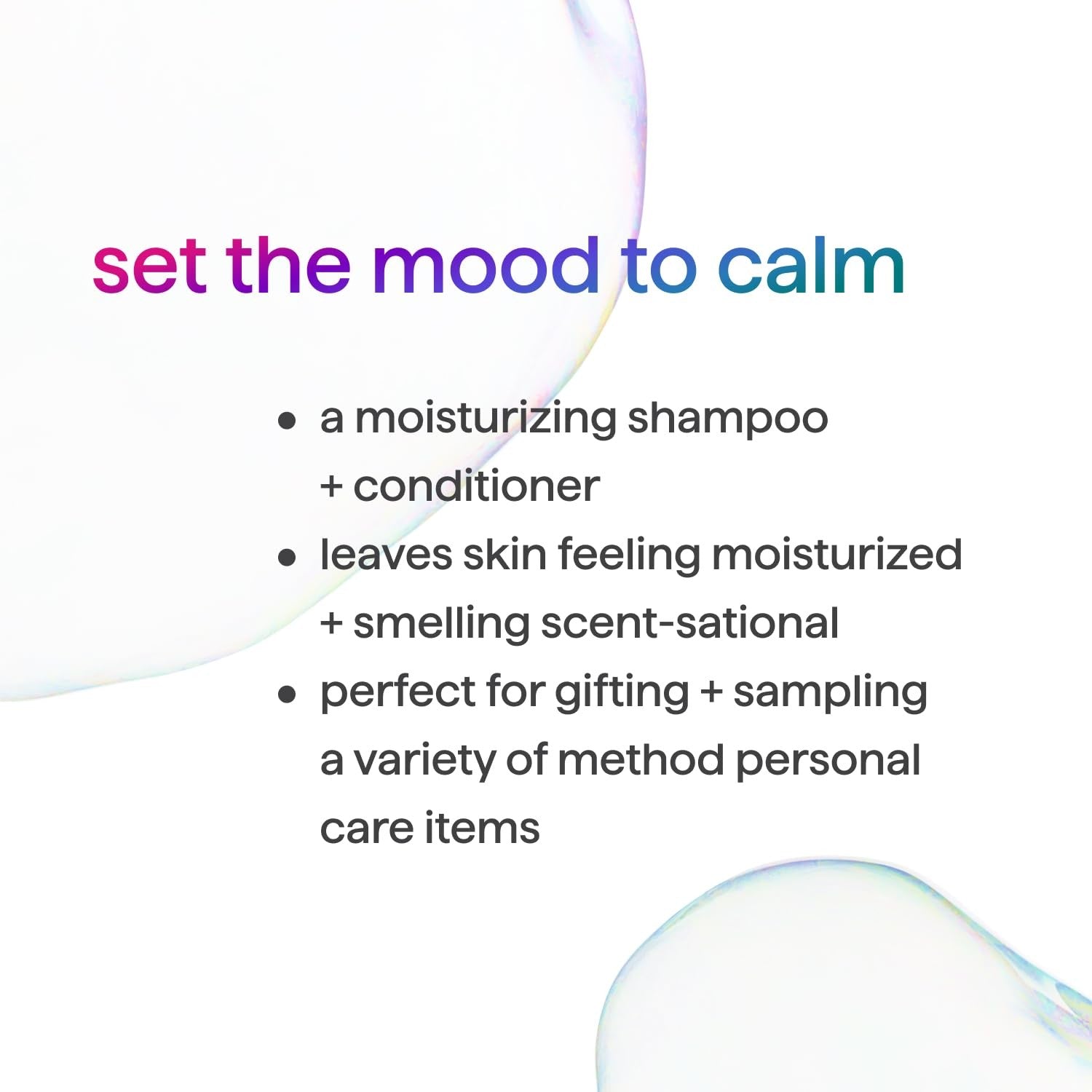 Method Simply Nourish body wash and hair care gift set with natural ingredients, includes bottles of body wash and shampoo.