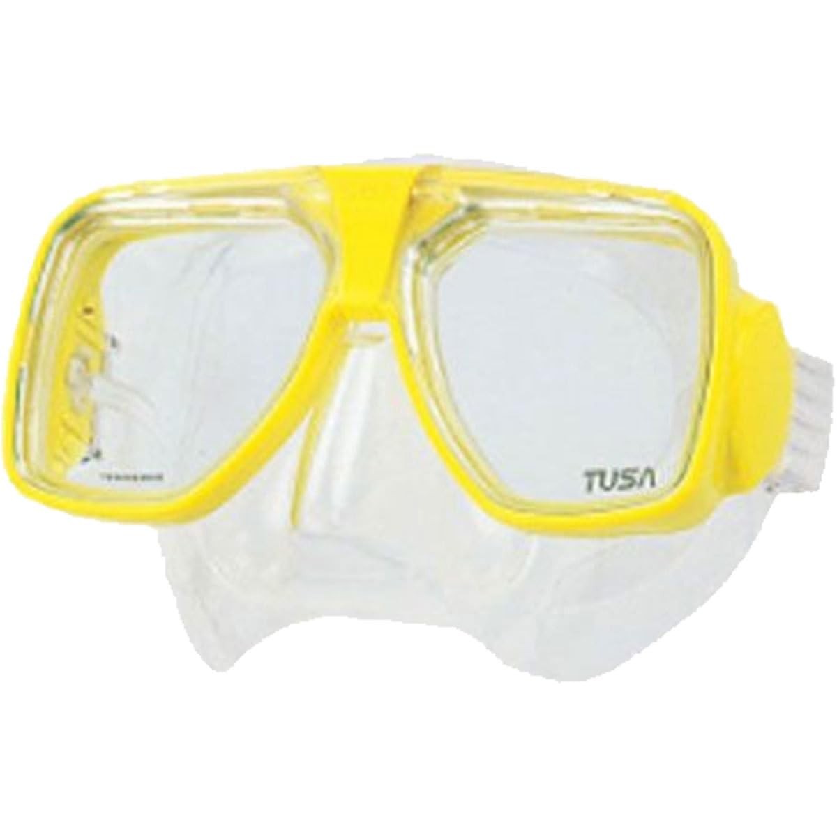 TUSA TM-5700 Liberator Plus scuba diving mask in cobalt blue with clear silicone skirt and adjustable straps.