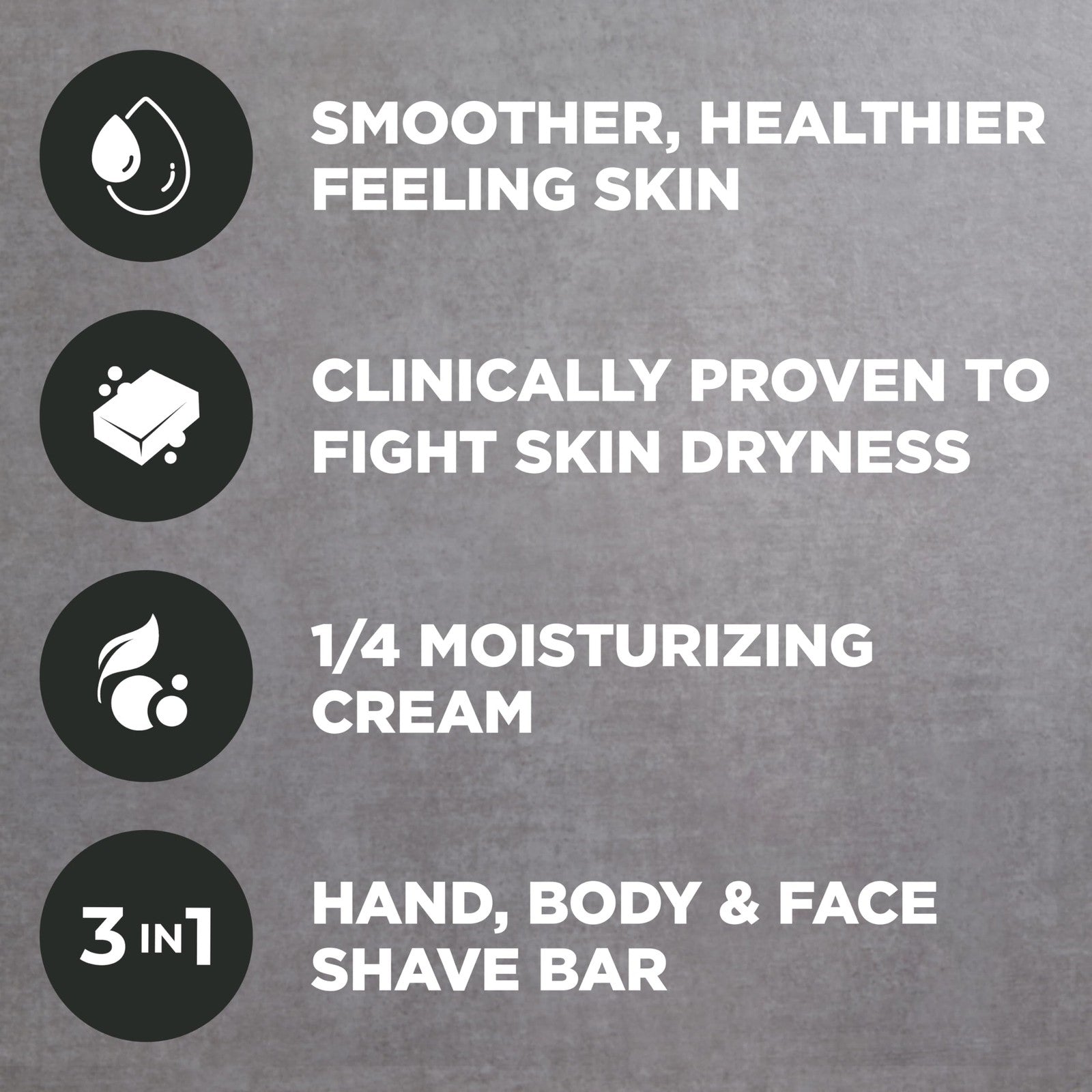 DOVE MEN + CARE Midnight Classico bar soap, 10-pack, suitable for hand, body, face, and shave, with a masculine scent.