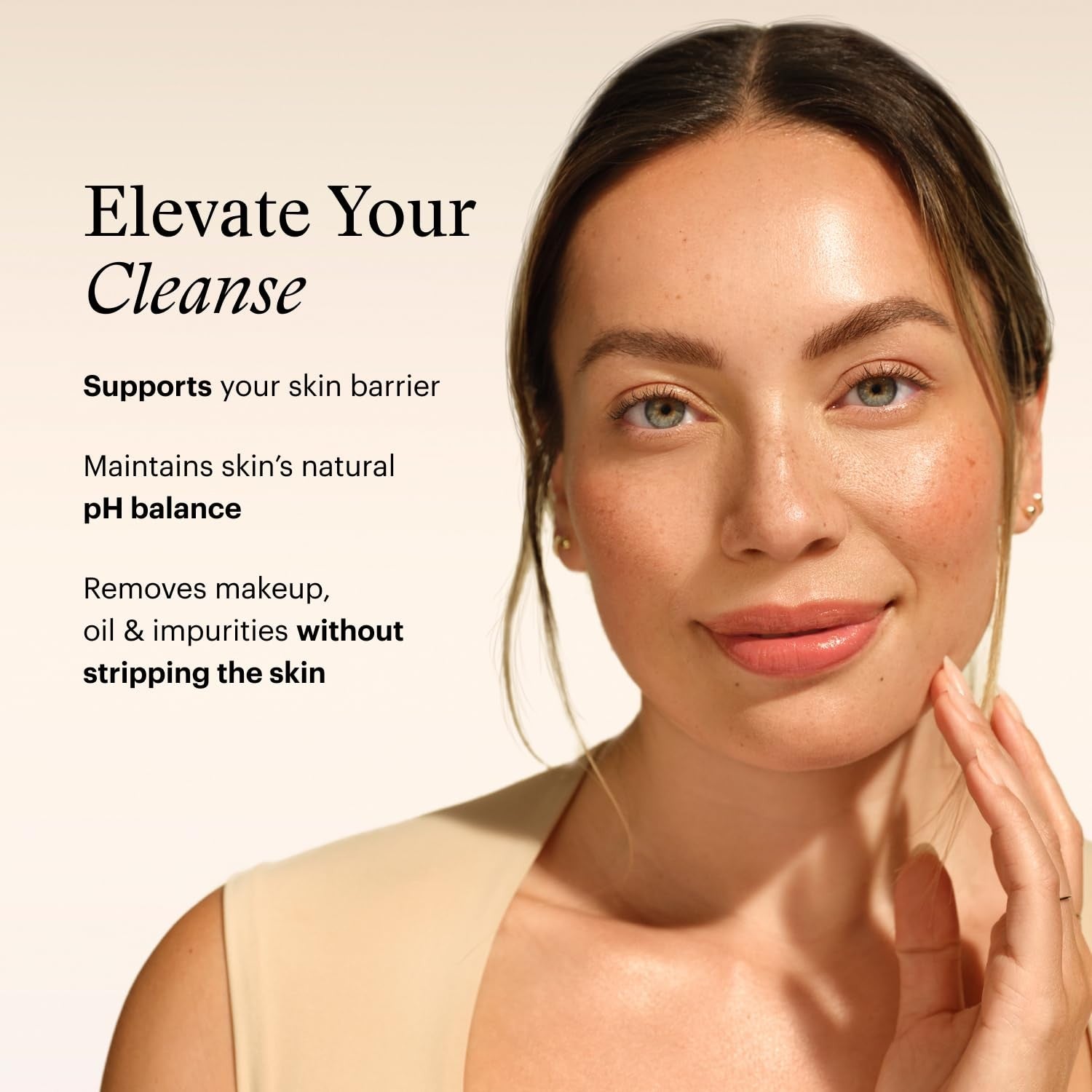 SkinMedica HA5 Hydra Collagen Hydrating Foaming Cleanser with vegan collagen, showing the cleanser bottle and foam lather.