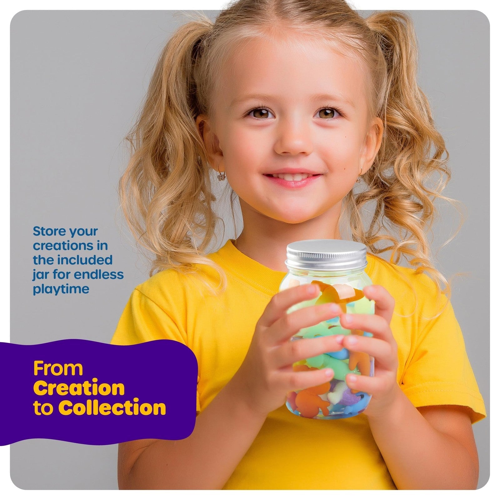 Dan&Darci Aqua Fairy Water Gel Kit with colorful gel molds and glow-in-the-dark magic elf toys for kids creativity