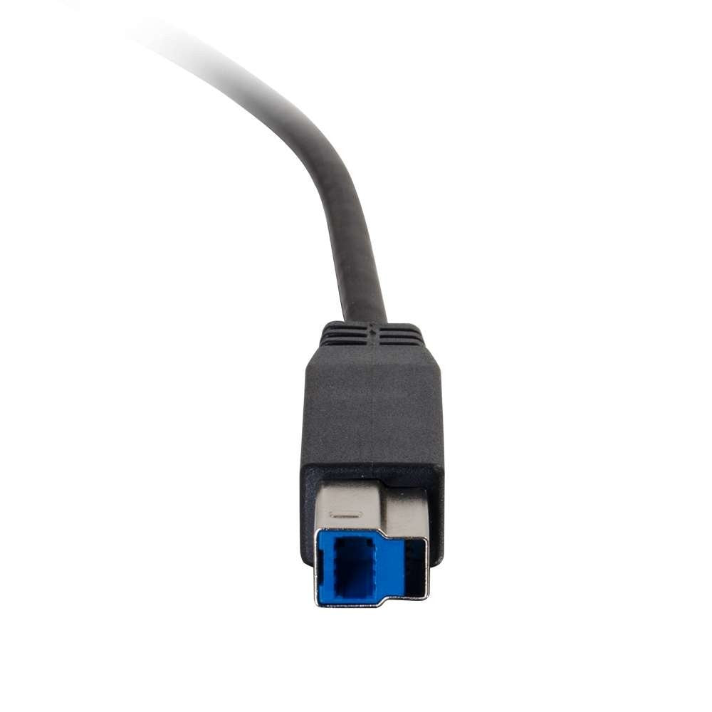 C2G 28867 USB-C to USB-B cable, 10ft, for Thunderbolt 3, Chromebook, Galaxy devices, with USB 3.0 connectors