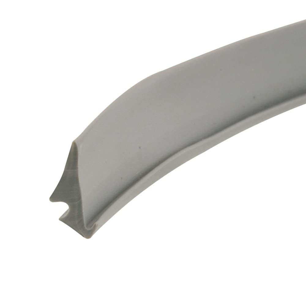 Gray vinyl Prime-Line P 7768 glass glazing spline roll, 200 ft., used for securing glass in window or door frames.