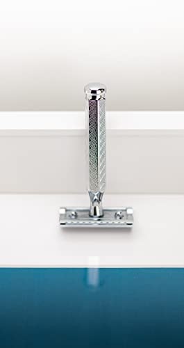 MERKUR 42C double edge safety razor with hexagonal handle and 3-piece design for a close, smooth shave.