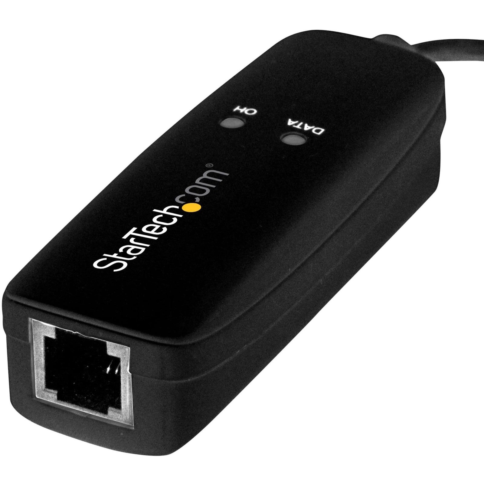 StarTech.com external 56K USB dial-up and fax modem with V.92 support, hardware-based design, and USB connection.