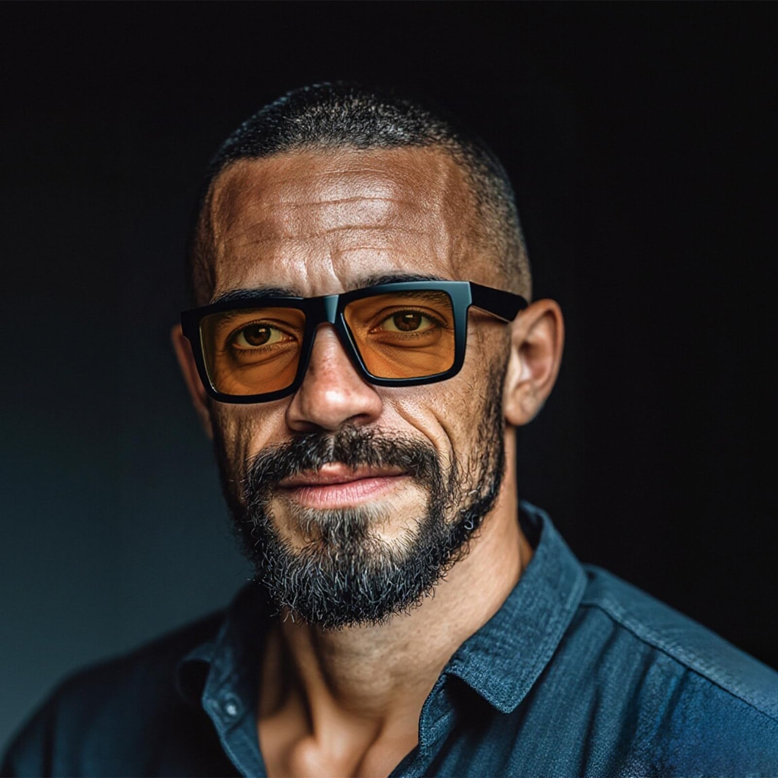 MAXJULI XXL blue light glasses with Z87 protection, designed for large, wide heads with stylish blue frames and clear lenses.