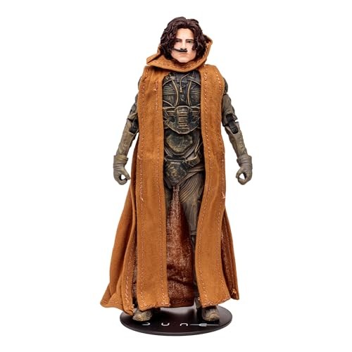 McFarlane Toys Dune Part Two action figures featuring Gurney Halleck, Paul Atreides, Chani, and Stilgar in detailed poses.