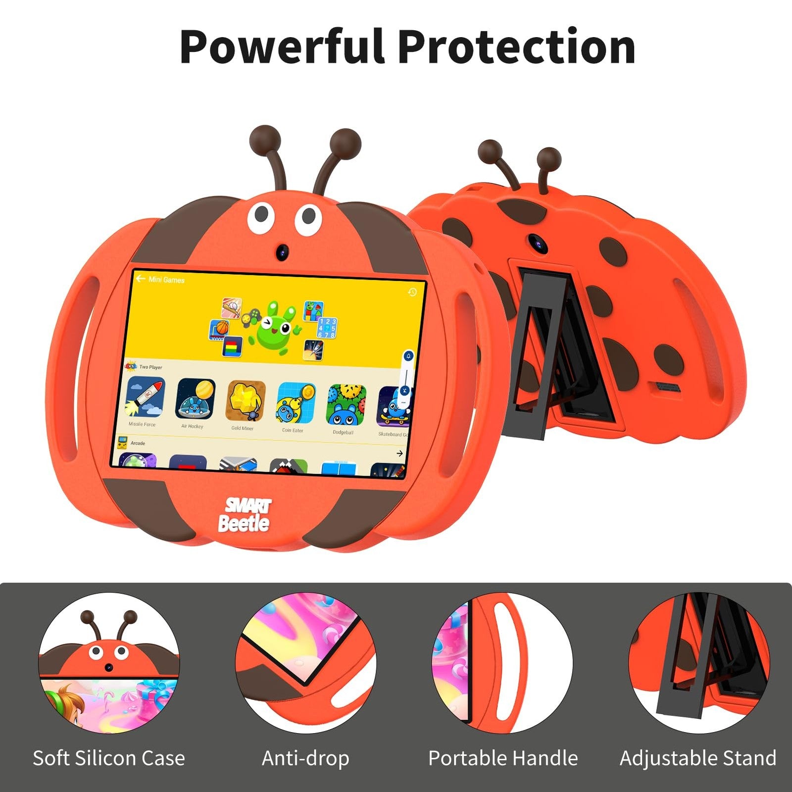 VOLENTEX Android 13 kids tablet with 7-inch screen, educational features, designed for children ages 3 to 12.