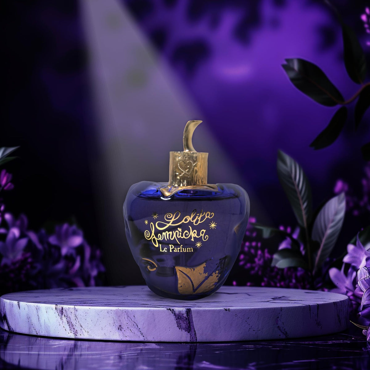 Lolita Lempicka Le Parfum Limited Edition Minuit bottle for women, featuring an elegant 3.4 oz perfume flacon with intricate design.