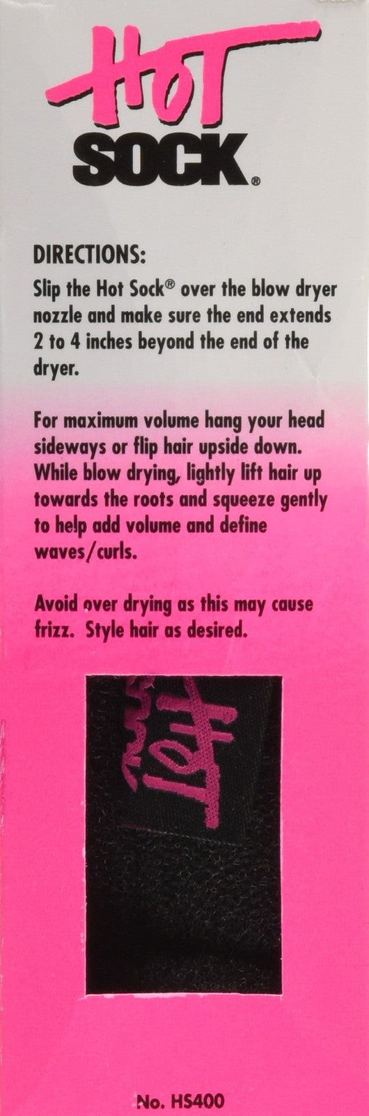 Hot brand hot sock diffuser for curly and wavy permed hair styling, showing the textured silicone design and attachment features.