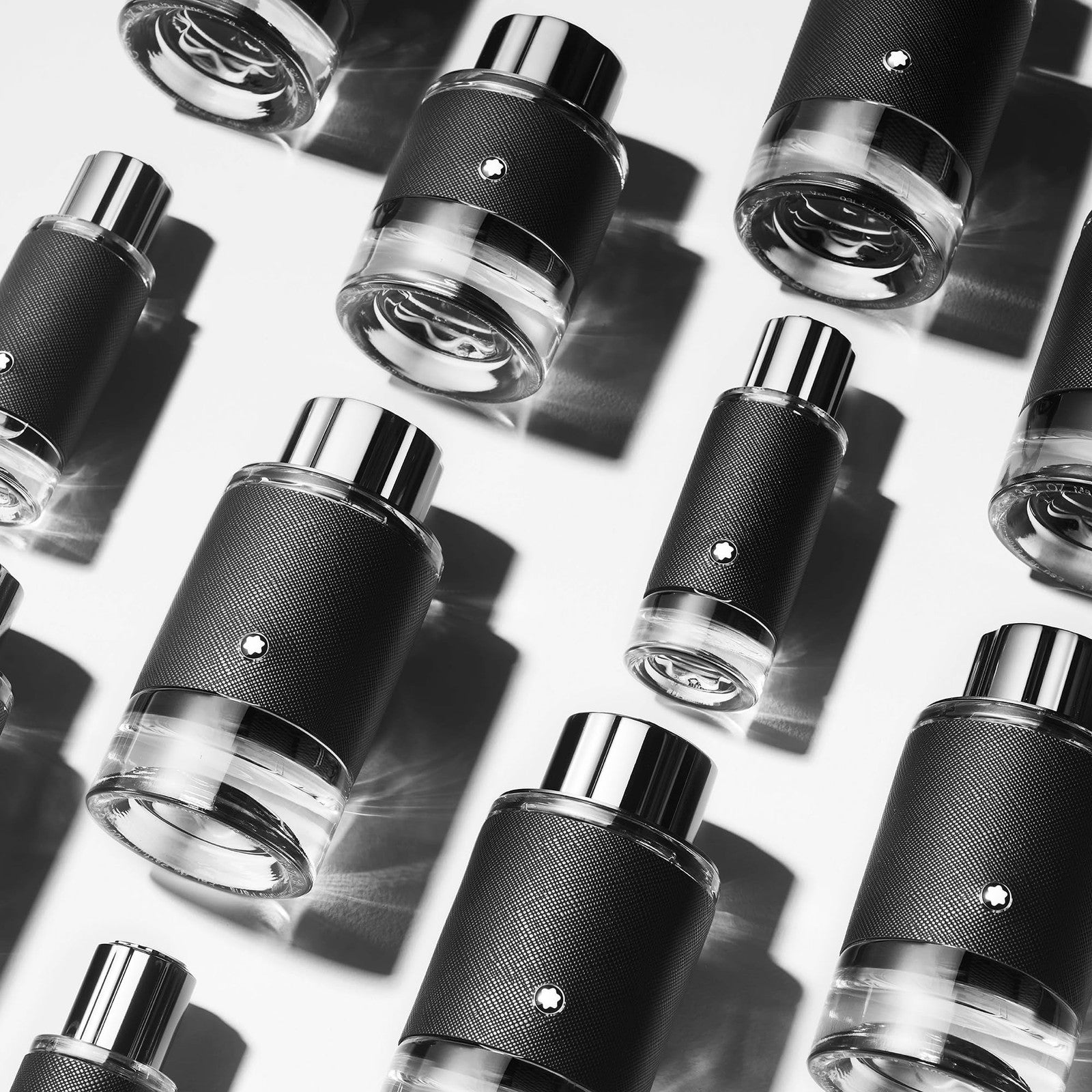 Montblanc Explorer shower gel in a 5 fl oz bottle, featuring sleek packaging and the Explorer branding.