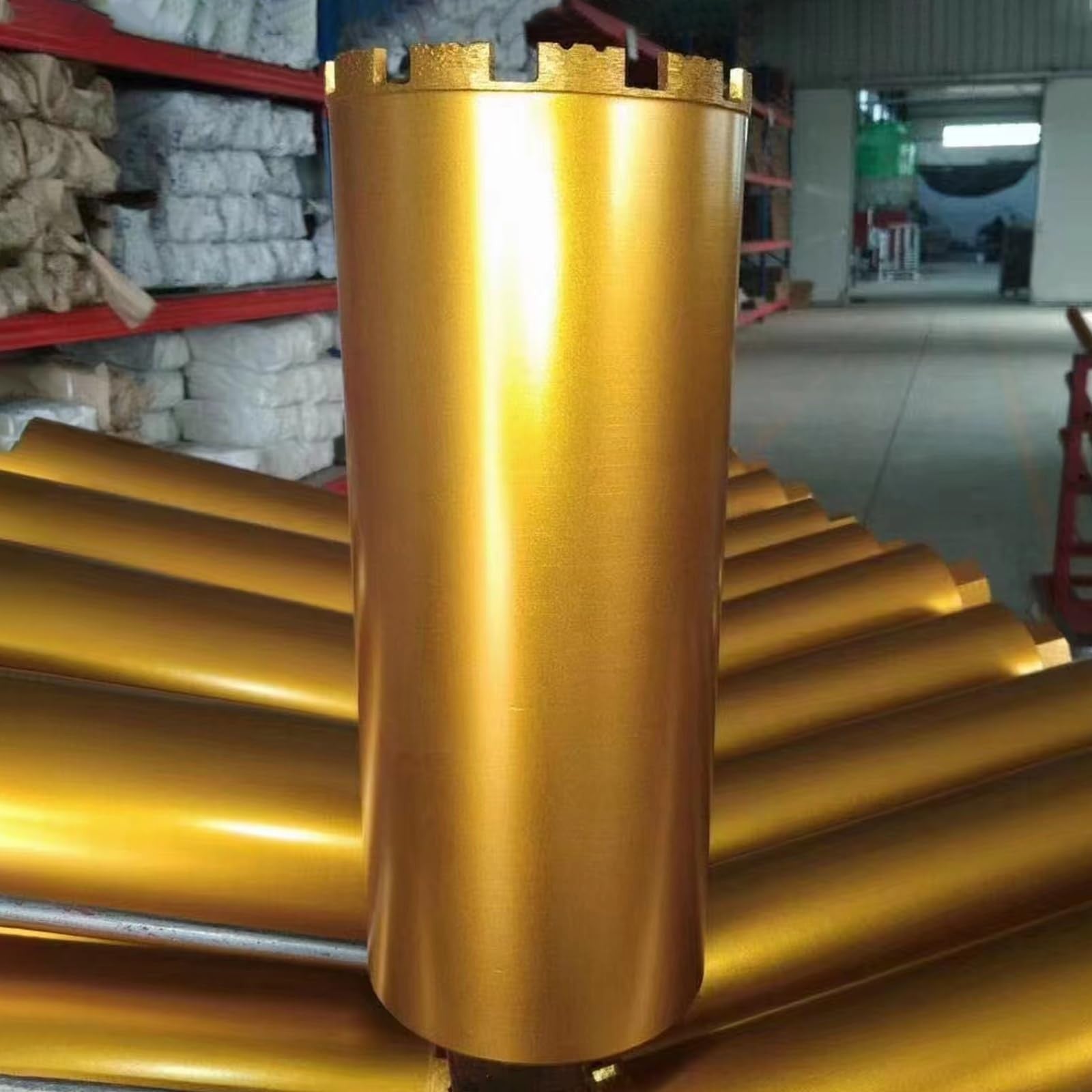 Daduori 9-inch wet core drill bit with 14-inch depth and 1-1/4-7 thread, designed for diamond core drilling applications