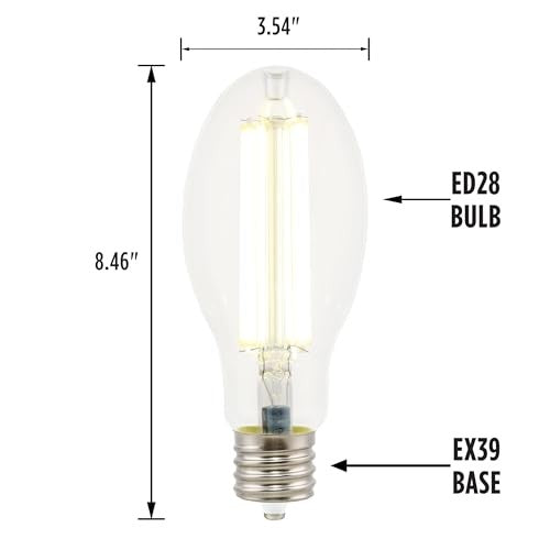 Westinghouse 5225100 32W daylight high lamp, ED28 HID equivalent, with clear glass and bright daylight illumination.